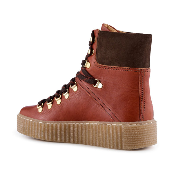 Brown red cheap boots