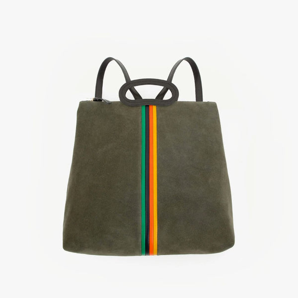 Good Neighbour  Clare V. Marcelle Backpack (Army Suede)