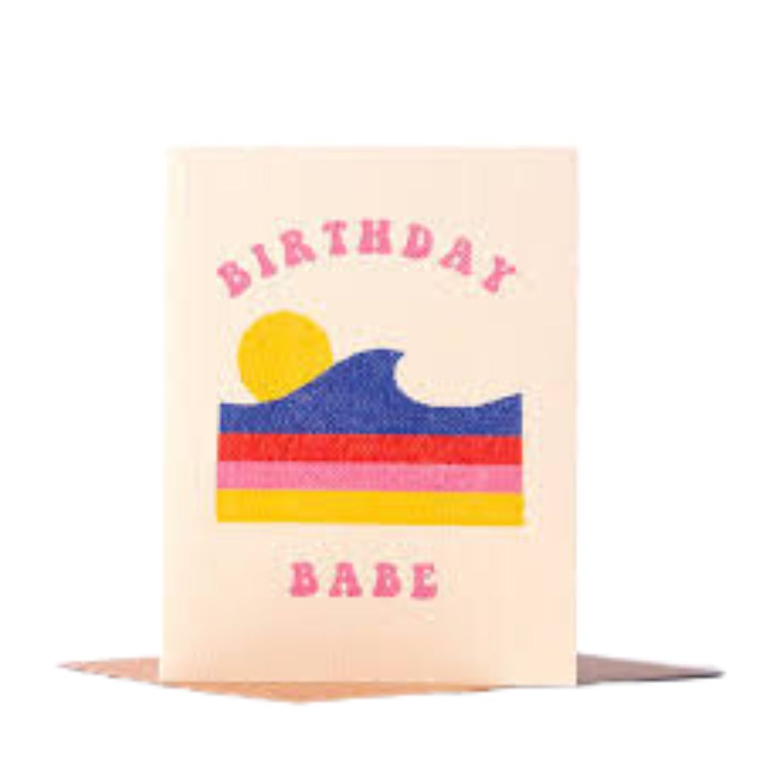 Retro Beautiful Birthday Girl Card