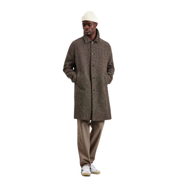 Good Neighbour | Wax London Stan Coat Tweed Fleck (Brown)