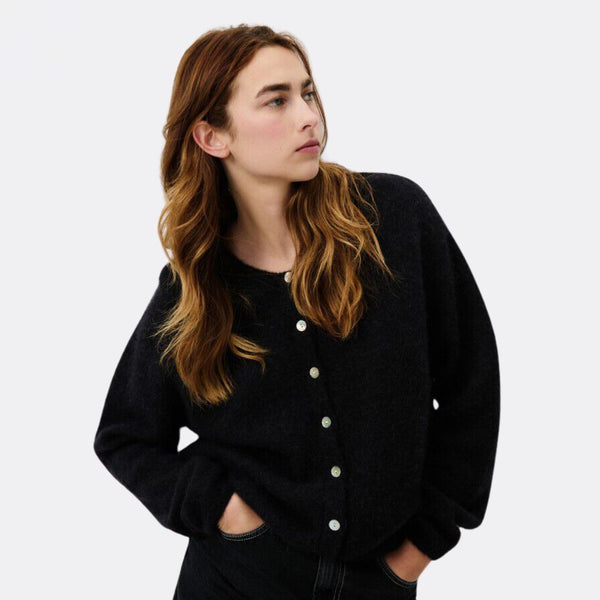 カーディガン Ameri VINTAGE - 2WAY TWO TYPE HOOK KNIT 新品タグ付き⭐️Ameri UND 2WAY RAME HAND KNIT TOP - メルカリ