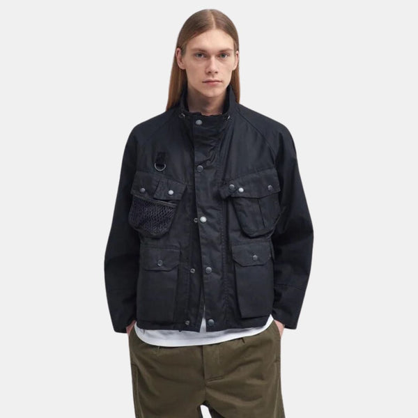 Good Neighbour | Barbour Modified Dryfly Waxed Jacket (Classic Black)