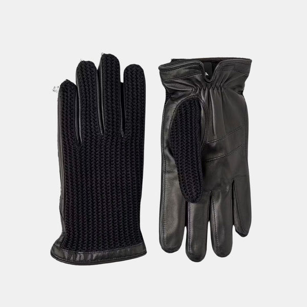 Good Neighbour | Hestra Adam Leather Gloves (Black + Black)