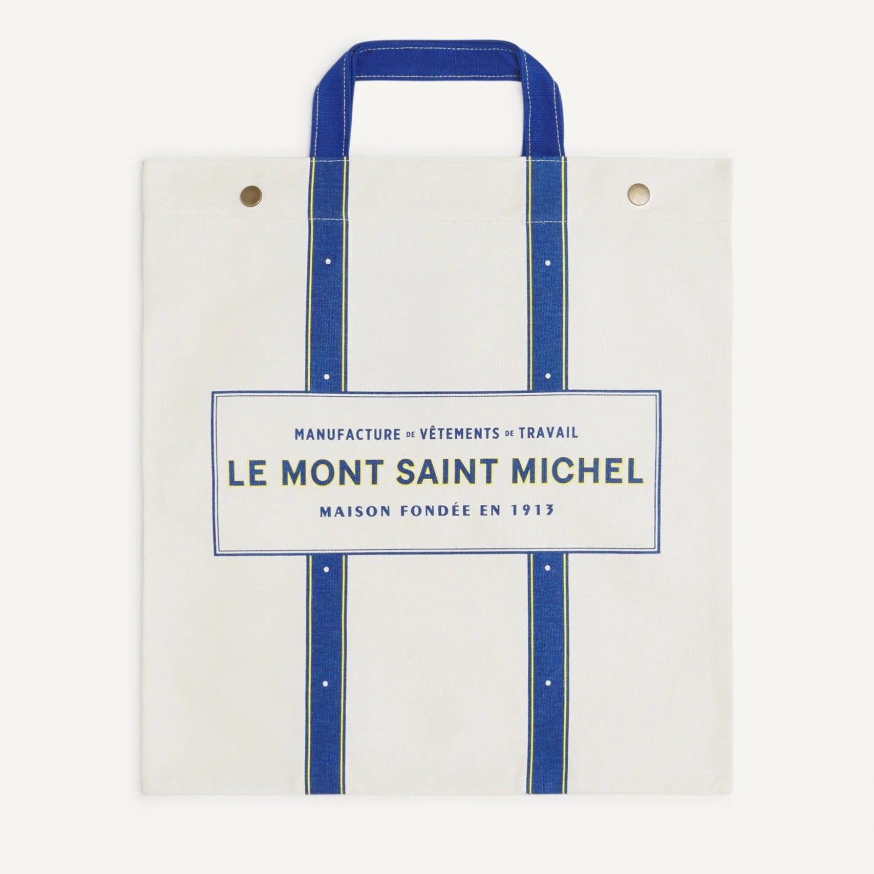Good Neighbour | Le Mont Saint Michel Arlina Printed Tote (Navy)