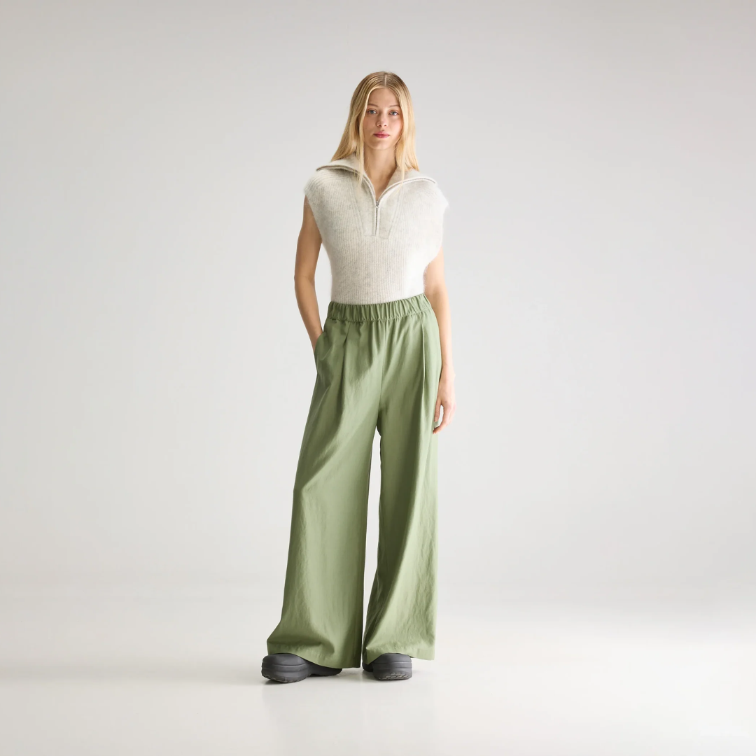 【Jeep】WOMEN Belloa Pants R4686 Good Neighbour | Bellerose Vezza Wide Trousers (Jeep)