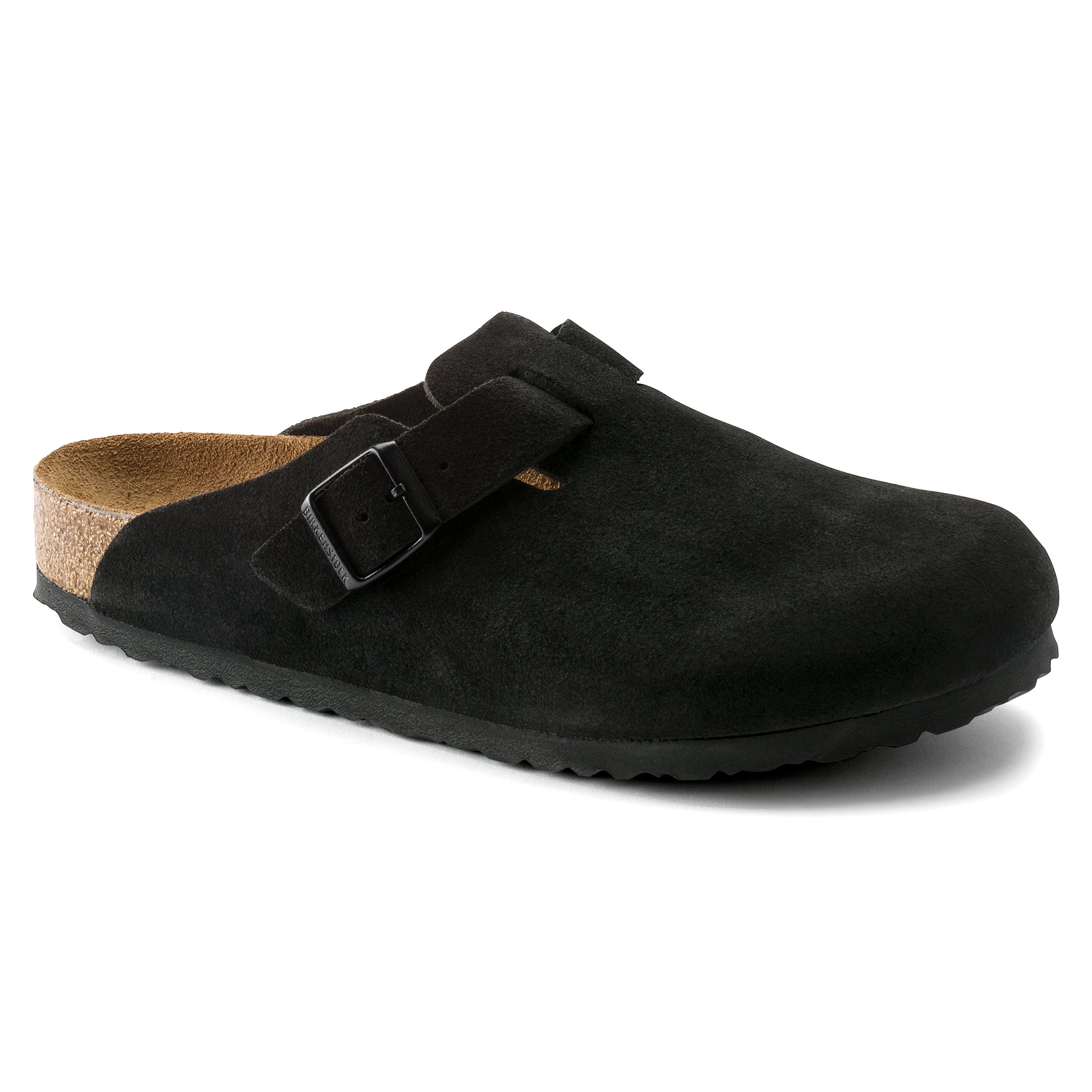Good Neighbour Birkenstock Boston Soft Footbed Narrow Black