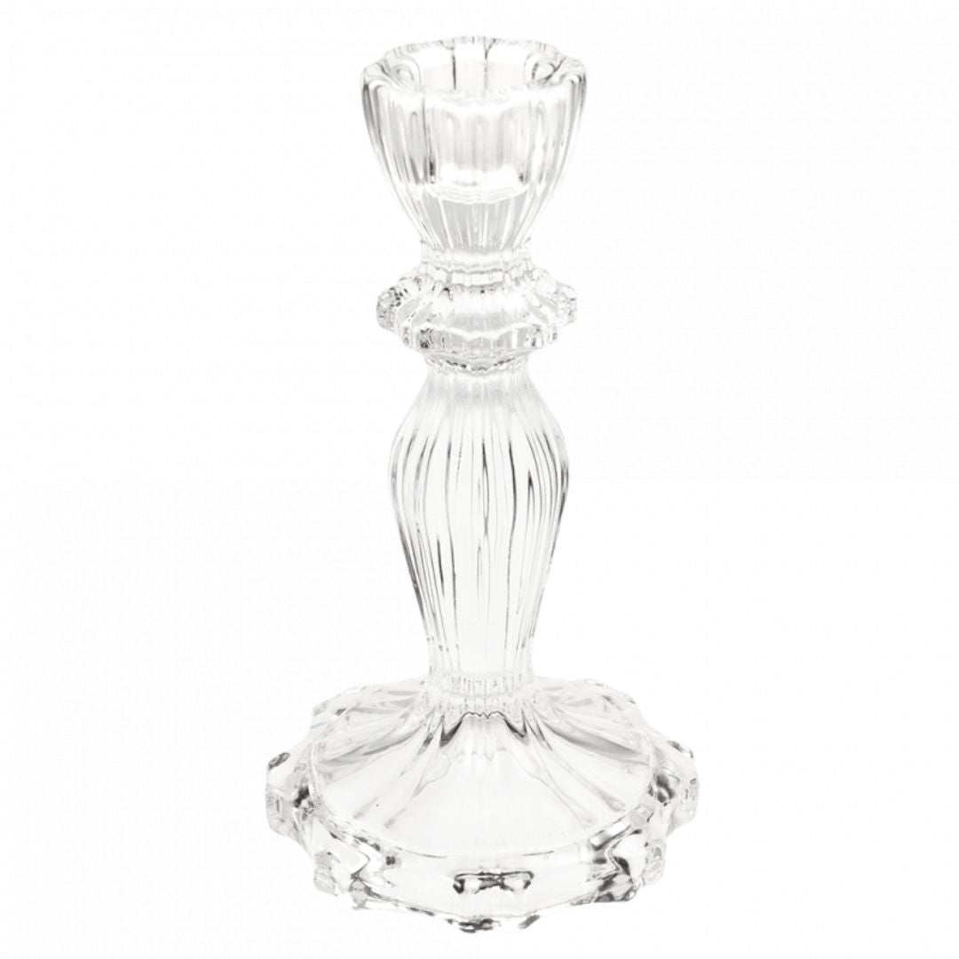 Good Neighbour Rex London Tall Clear Glass Candle Holder