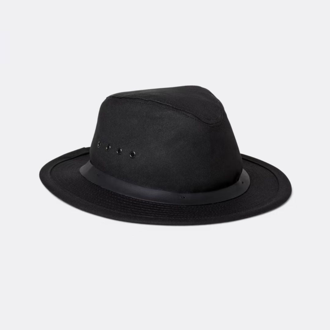 Good Neighbour | Filson Tin Cloth Packer Hat (Black)