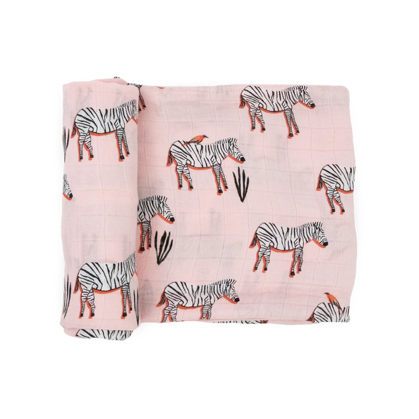 Good Neighbour Little Unicorn Deluxe Muslin Swaddle (Zebra)