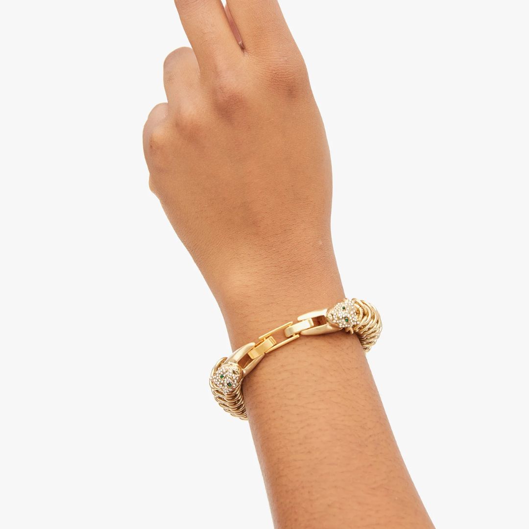 Good Neighbour Clare V Chain Statement Bracelet (Gold)