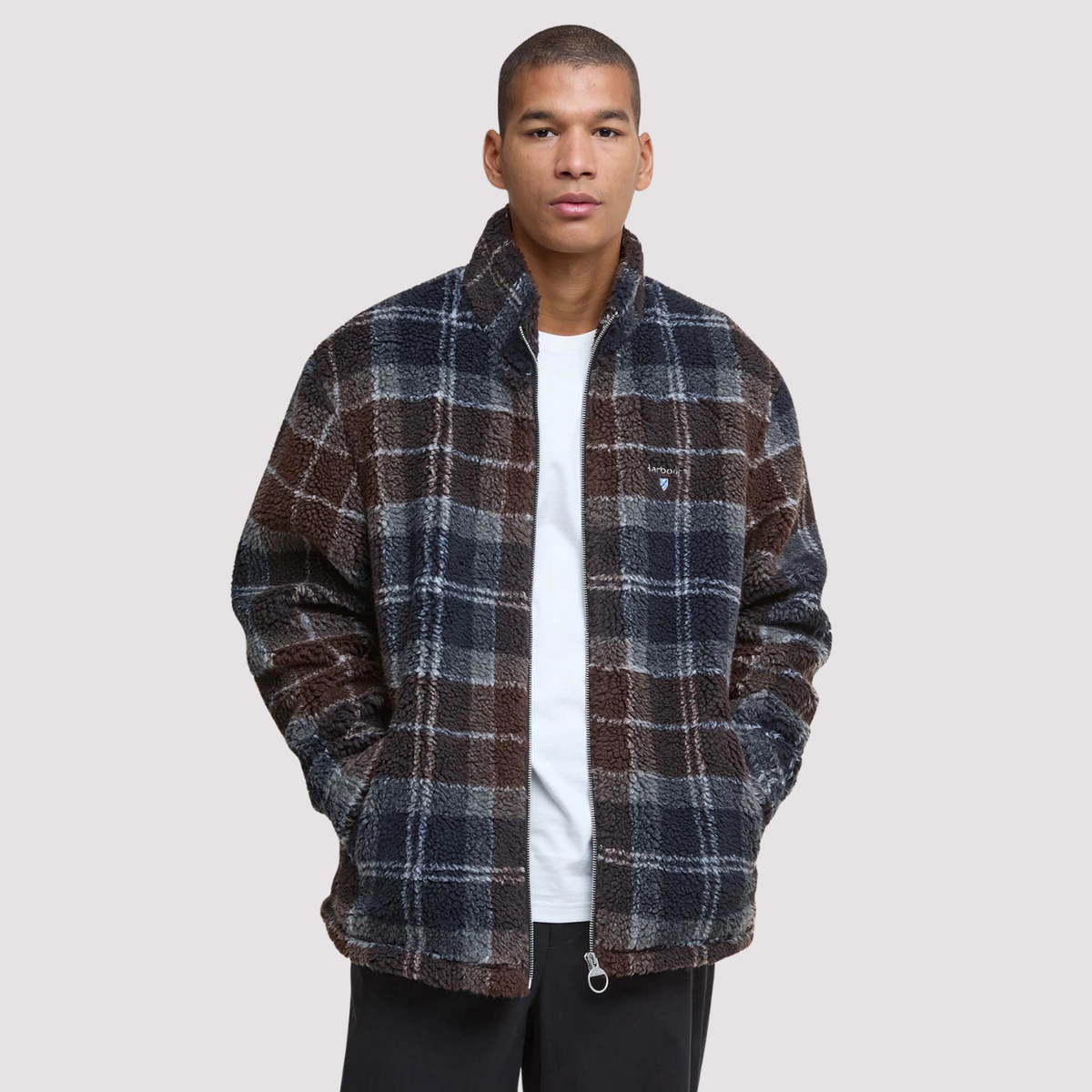 Good Neighbour | Barbour Tartan Sherpa Fleece (Midnight Oak Tartan)