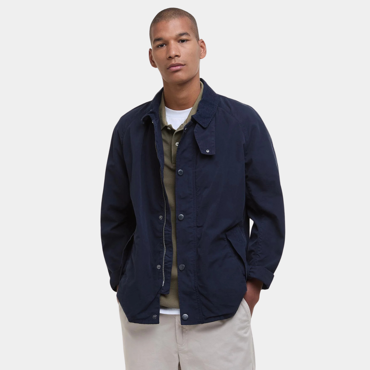 BARBOUR シェイプ メモリー コート 39 S ネイビー 1801254 Good Neighbour | Barbour Tracker Casual Jacket (Navy)