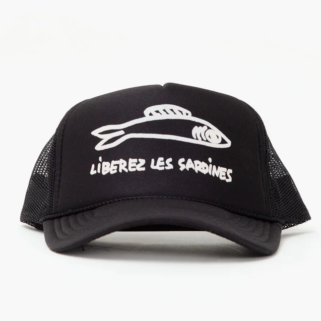 Clare V Liberez Les Sardines Black Trucker Hat NWT Clare V | Accessories | Clare V Sardine Hat Rare Liberez Les  main image 3