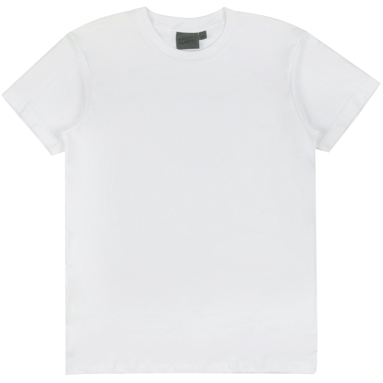 Good Neighbour | Naked And Famous Circular Knit T-Shirt (White)