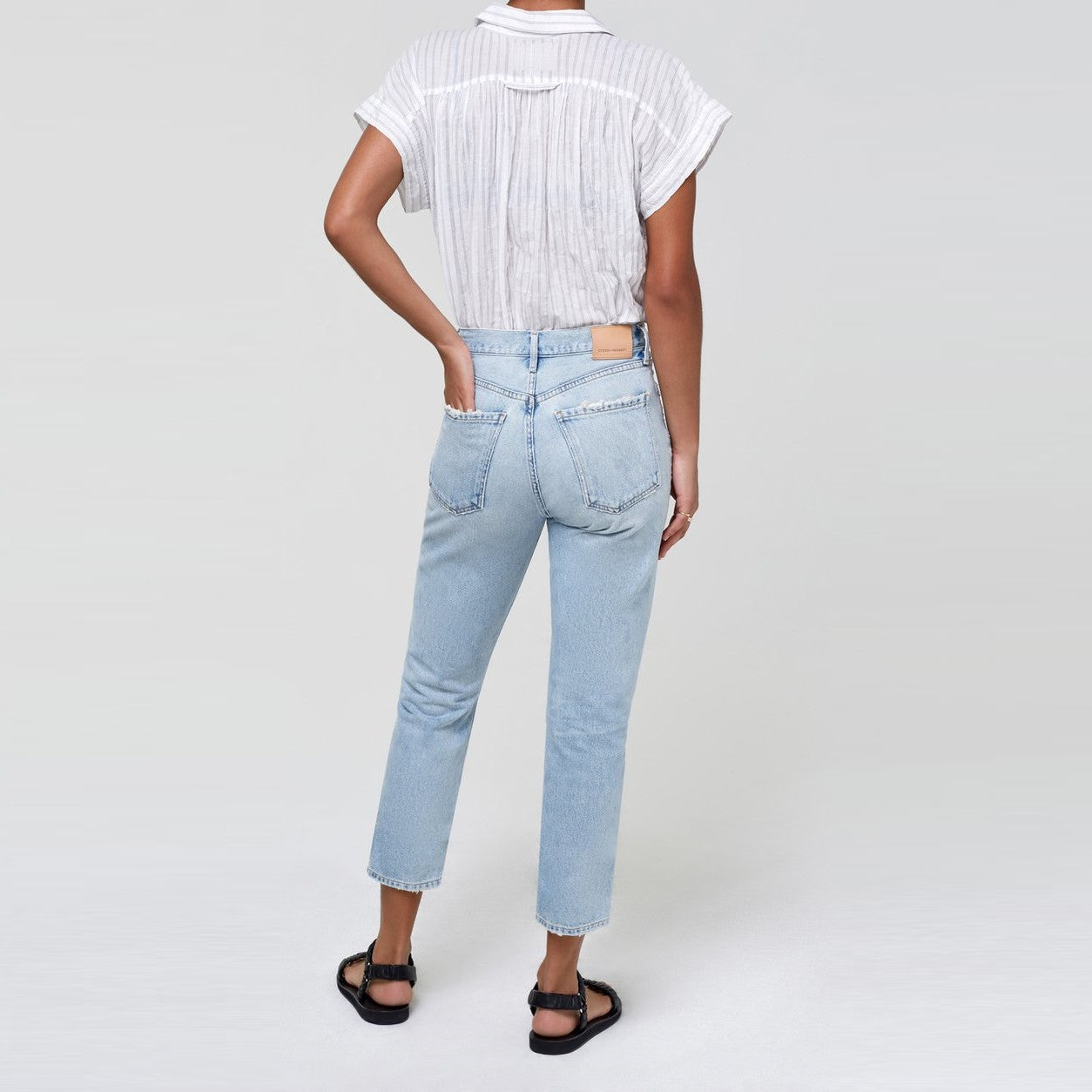 Charlotte crop high shop rise straight