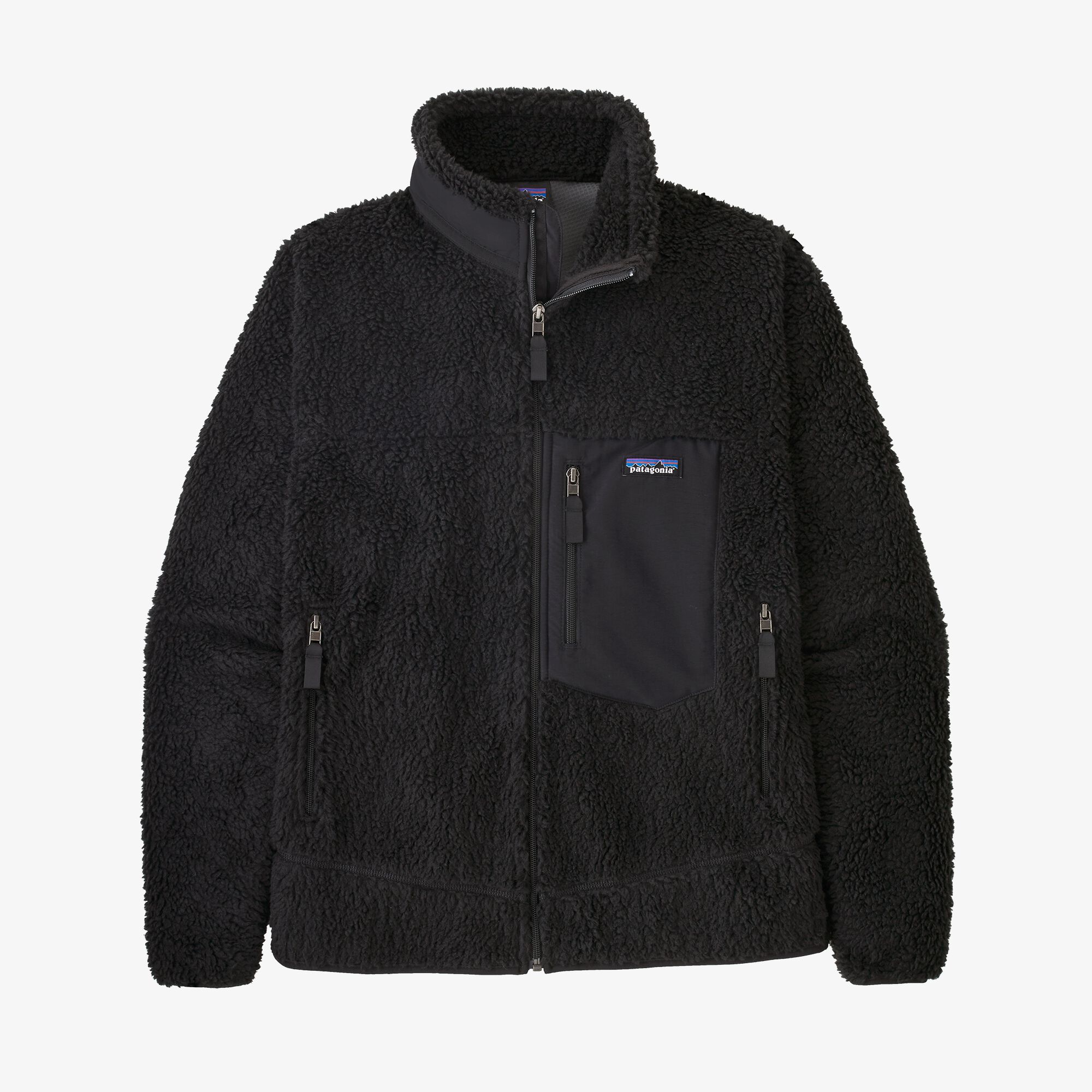 Patagonia black zip best sale up jacket