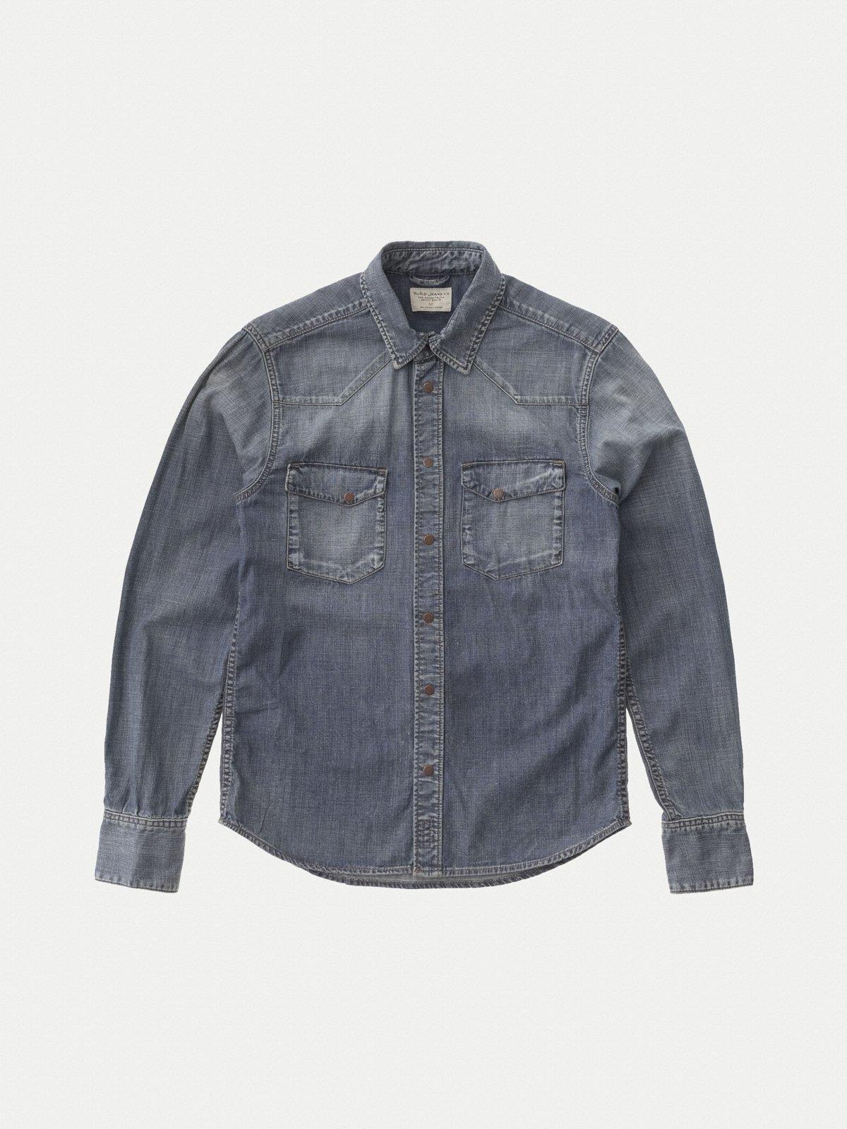 Nudie jonis denim shirt cheap