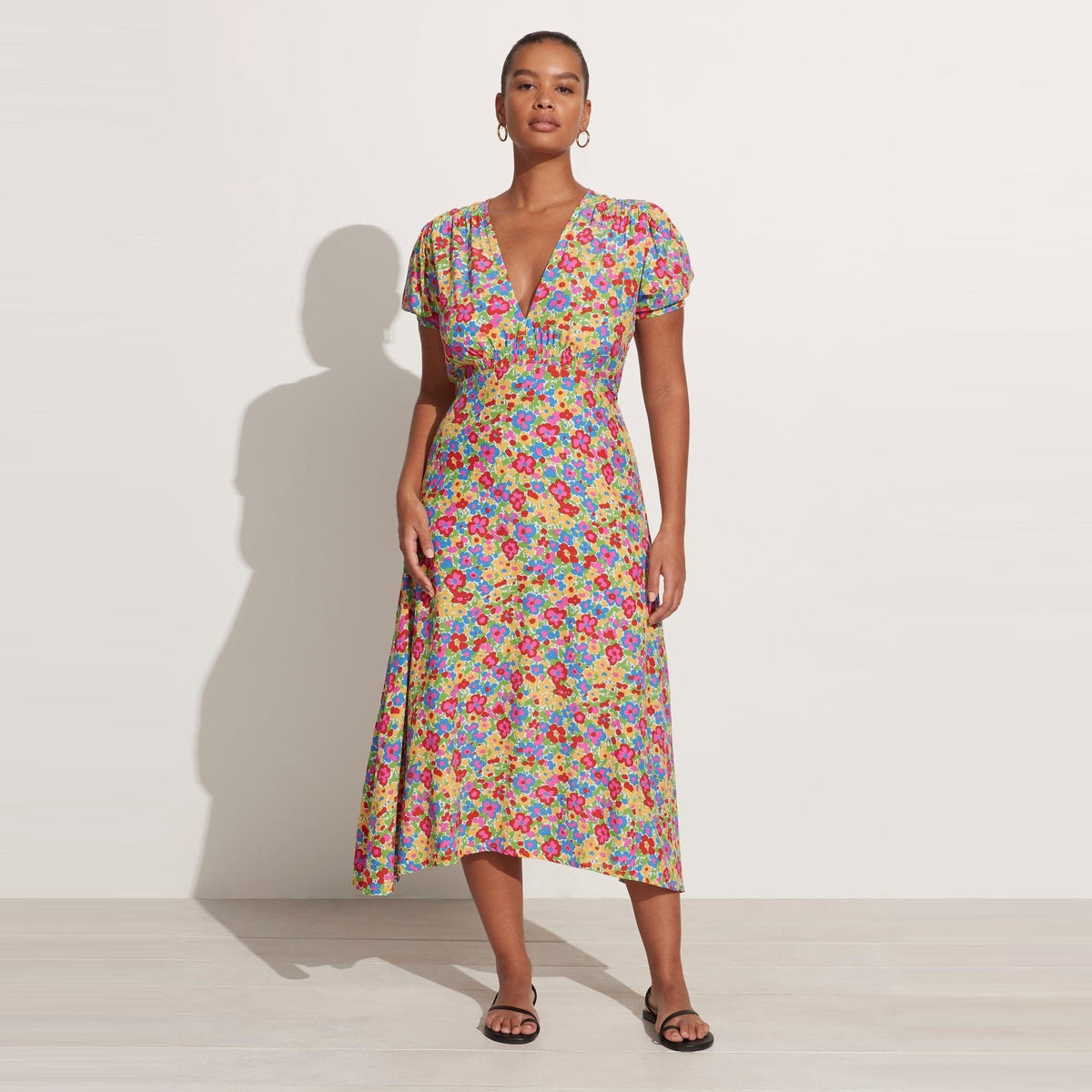 raphaela midi dress Damson Madder