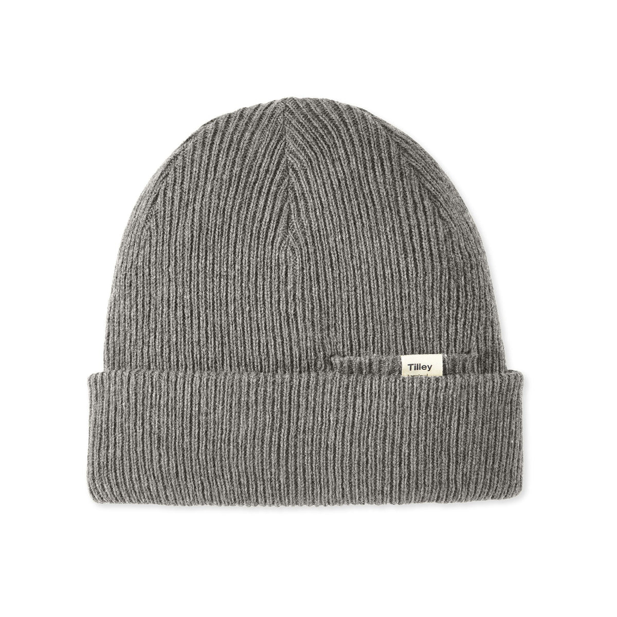 Tilley Merino Wool Pocket Beanie - Grey The Hat Shop Tilley Extra Fine Merino Wool Beanie Army Green main image 2