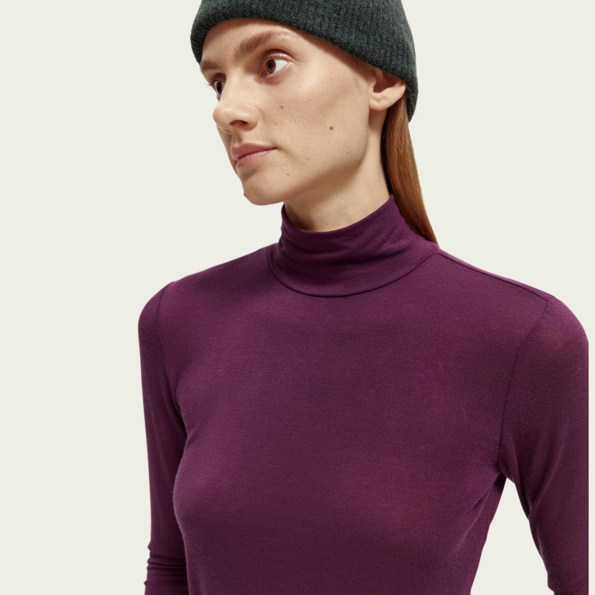 Plum discount turtleneck top