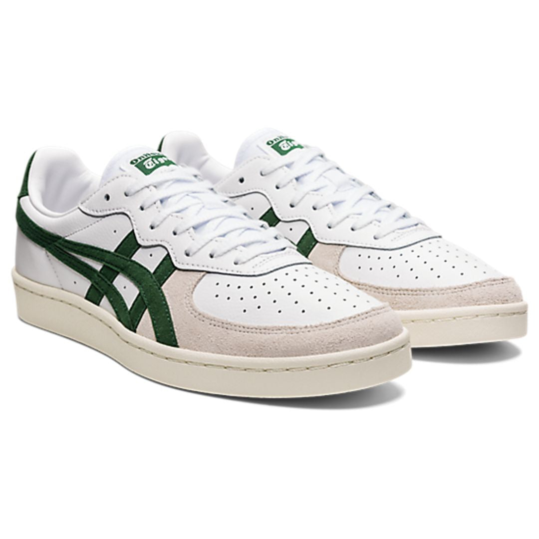 asics gsm white hunter green