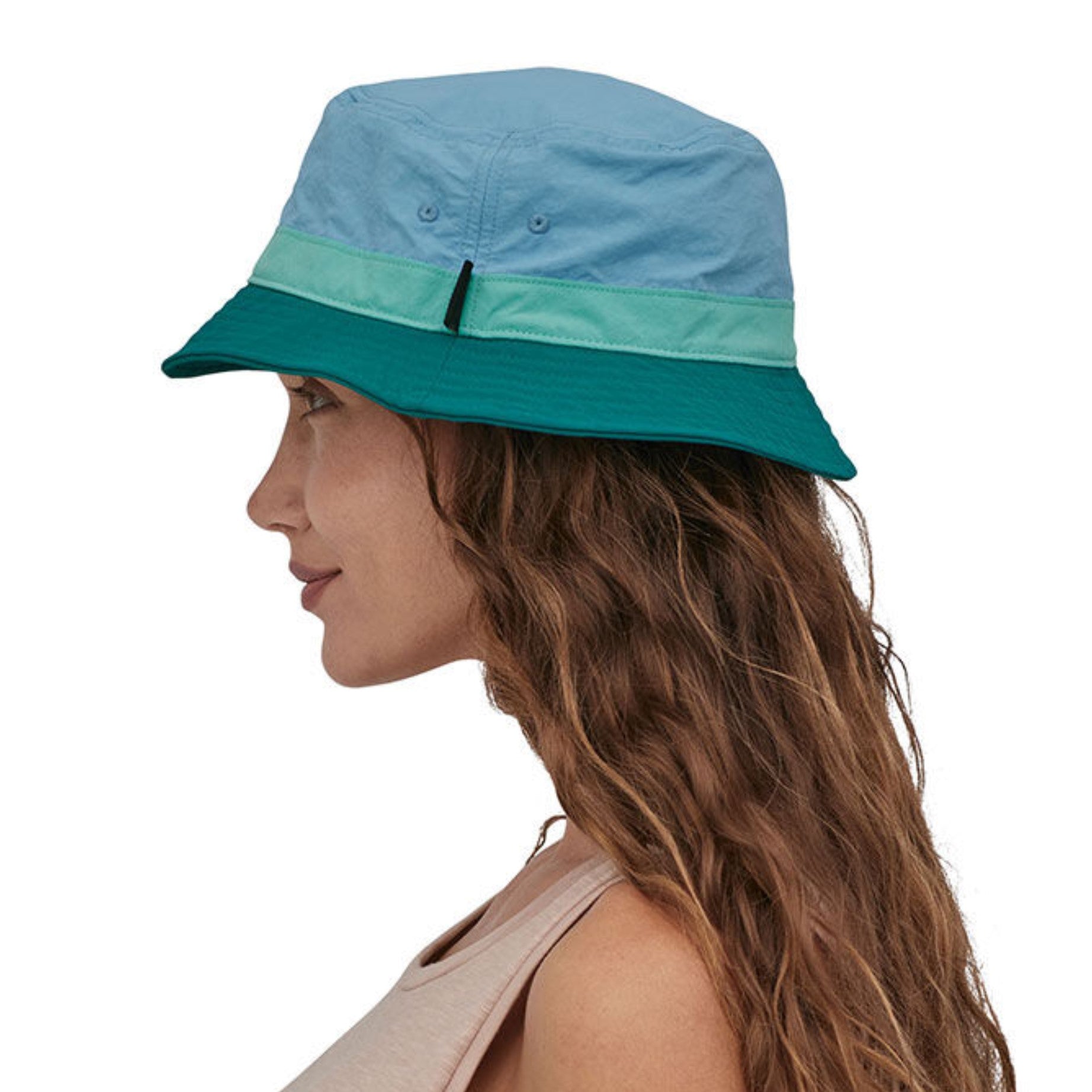 Patagonia Wavefarer Bucket Hat - Fitz Roy Icon: Bayou Blue