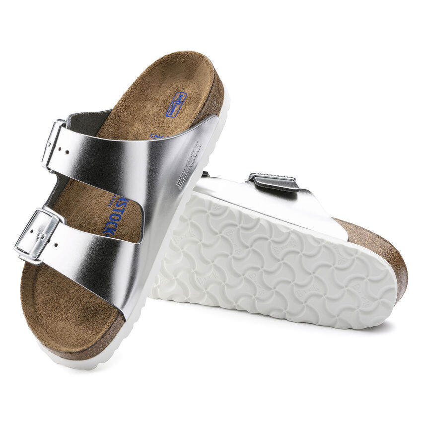 Birkenstock shop silver metallic