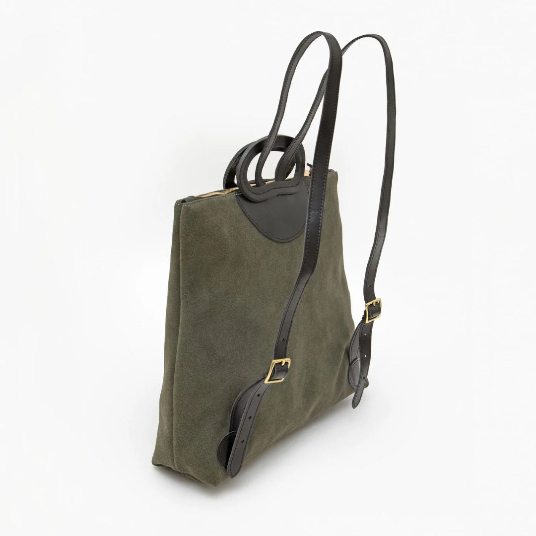 Clare V. Marcelle Backpack - Dark Grey Suede