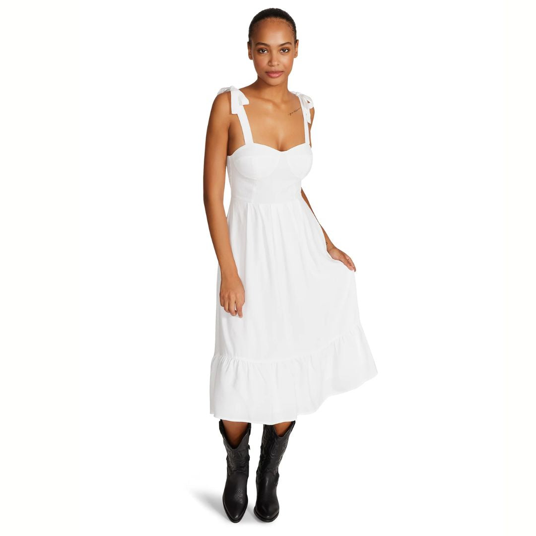 Abito Midi Busto Steve Madden Sophia-Rose – Stampa Farfalla Toile, Vestito Elegante Donna Taglia 44