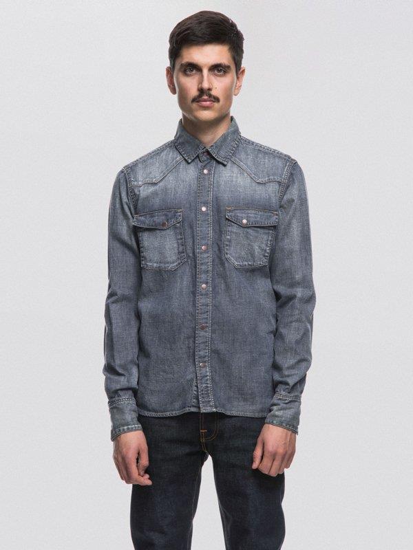 Nudie jonis sales denim shirt